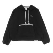 Zwarte lichtgewicht hoodie met trekkoord capuchon Nike , Black , Dames