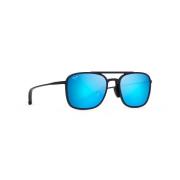 Aviator Style Blauwe Zonnebril Keokea B447 Maui Jim , Blue , Unisex