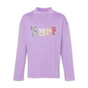 Paarse Katoenen Jersey T-shirt ERL , Purple , Heren