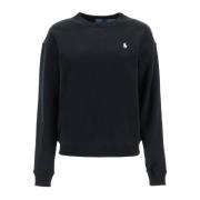 Iconisch Pony Logo Sweatshirt Polo Ralph Lauren , Black , Dames