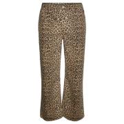 Wijde Luipaardprint Jeans Vero Moda , Brown , Dames