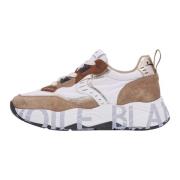 Suede and fabric sneakers Club105. Voile Blanche , Multicolor , Dames