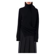 Zwart Gebreide Sjaal Aw24 Róhe , Black , Dames