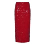 Midi Rok Rotate Birger Christensen , Red , Dames