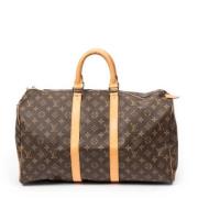 Pre-owned Coated canvas travel-bags Louis Vuitton Vintage , Brown , Da...