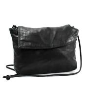 Pre-owned Leather clutches Loewe Pre-owned , Black , Dames