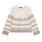 Duifgrijze Sweater Collectie Seventy , Beige , Dames