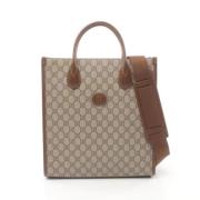 Pre-owned Leather gucci-bags Gucci Vintage , Beige , Dames