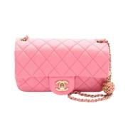 Pre-owned Fabric chanel-bags Chanel Vintage , Pink , Dames