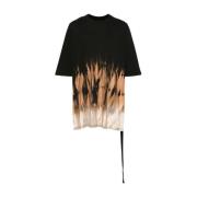 Zwarte Oversized T-shirts en Polos Rick Owens , Black , Heren