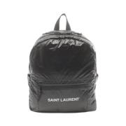 Pre-owned Nylon backpacks Yves Saint Laurent Vintage , Black , Dames