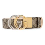 Beige Double G Riem Vrouwen Gucci , Beige , Dames