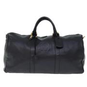 Pre-owned Leather handbags Loewe Pre-owned , Black , Dames