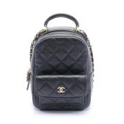 Pre-owned Canvas chanel-bags Chanel Vintage , Black , Dames