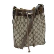 Pre-owned Canvas gucci-bags Gucci Vintage , Beige , Dames