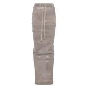 Elastische Rok met Trekkoord en Zakken Rick Owens , Gray , Dames