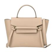 Pre-owned Leather celine-bags Celine Vintage , Beige , Dames