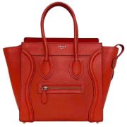 Pre-owned Leather celine-bags Celine Vintage , Red , Dames