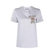 Casual katoenen T-shirt voor heren Moschino , Gray , Dames