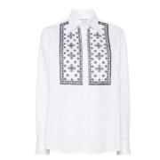 Crème Blouse voor Vrouwen P.a.r.o.s.h. , White , Dames