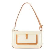 Pre-owned Leather louis-vuitton-bags Louis Vuitton Vintage , White , D...