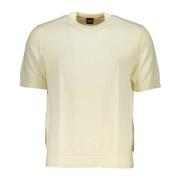 Witte Heren Korte Mouw Shirt Hugo Boss , White , Heren