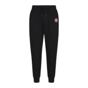 Gebreide katoenen herensweatpants Canada Goose , Black , Heren