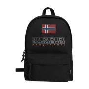 Iconische Hering Katoenen Rugzak Napapijri , Black , Heren