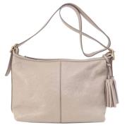 Pre-owned Leather crossbody-bags Coach Pre-owned , Beige , Dames