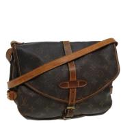 Pre-owned Canvas louis-vuitton-bags Louis Vuitton Vintage , Brown , Da...