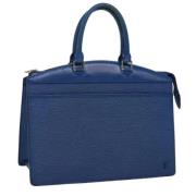 Pre-owned Leather handbags Louis Vuitton Vintage , Blue , Dames