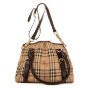 Pre-owned Canvas totes Burberry Vintage , Beige , Dames