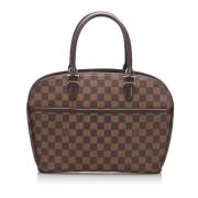 Pre-owned Canvas handbags Louis Vuitton Vintage , Brown , Dames