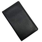 Pre-owned Leather wallets Louis Vuitton Vintage , Black , Dames