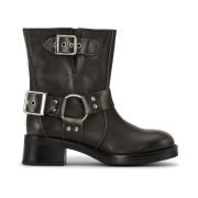 Steen Grijs Biker Boots JoDis , Gray , Dames