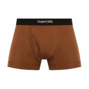 Boxershorts met logo Tom Ford , Brown , Heren