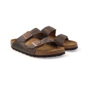 Sliders Birkenstock , Brown , Heren