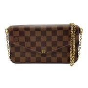 Pre-owned Fabric louis-vuitton-bags Louis Vuitton Vintage , Brown , Da...