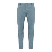 Slim Fit Chino Broek BomBoogie , Blue , Heren