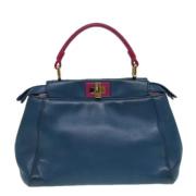 Pre-owned Leather fendi-bags Fendi Vintage , Blue , Dames