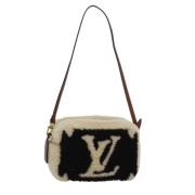 Pre-owned Wool louis-vuitton-bags Louis Vuitton Vintage , Beige , Dame...