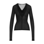 Zwarte Elegante Topkleding voor Vrouwen TotêMe , Black , Dames