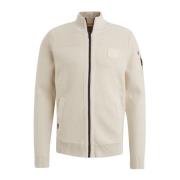 Katoenen Zip-jack met Structuurdetail PME Legend , Beige , Heren