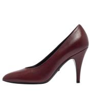 Pre-owned Leather heels Gucci Vintage , Red , Dames