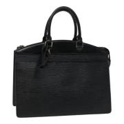 Pre-owned Leather handbags Louis Vuitton Vintage , Black , Dames