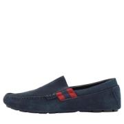 Pre-owned Suede flats Gucci Vintage , Blue , Heren