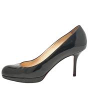 Pre-owned Leather heels Christian Louboutin Pre-owned , Black , Dames