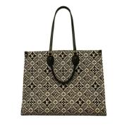 Pre-owned Canvas handbags Louis Vuitton Vintage , Black , Dames