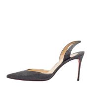 Pre-owned Fabric heels Christian Louboutin Pre-owned , Black , Dames