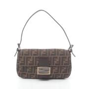 Pre-owned Leather fendi-bags Fendi Vintage , Brown , Dames